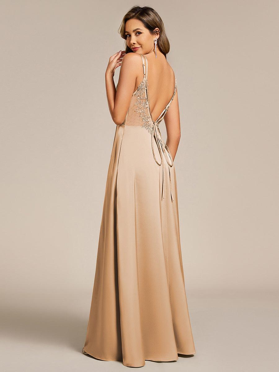 Meilleurs choix de robes de demoiselle d'honneur en satin #Style_ES02692CH