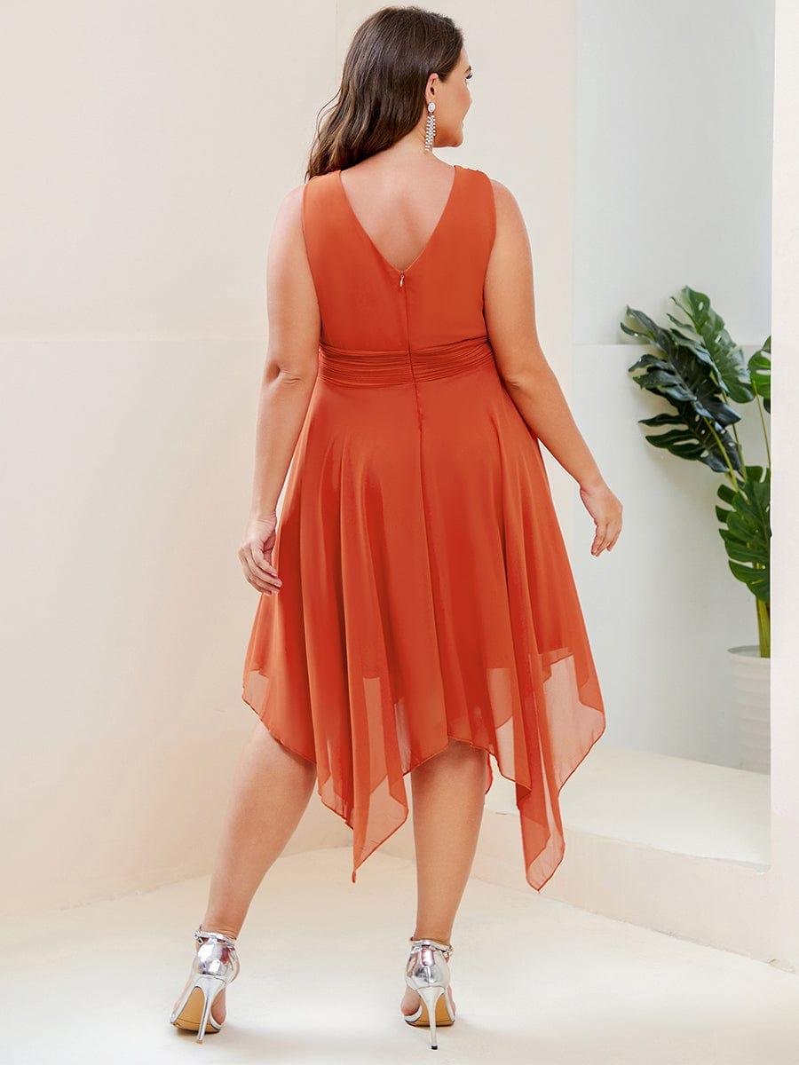 Burnt Orange Bridesmaid Dresses #style_ES03143BO