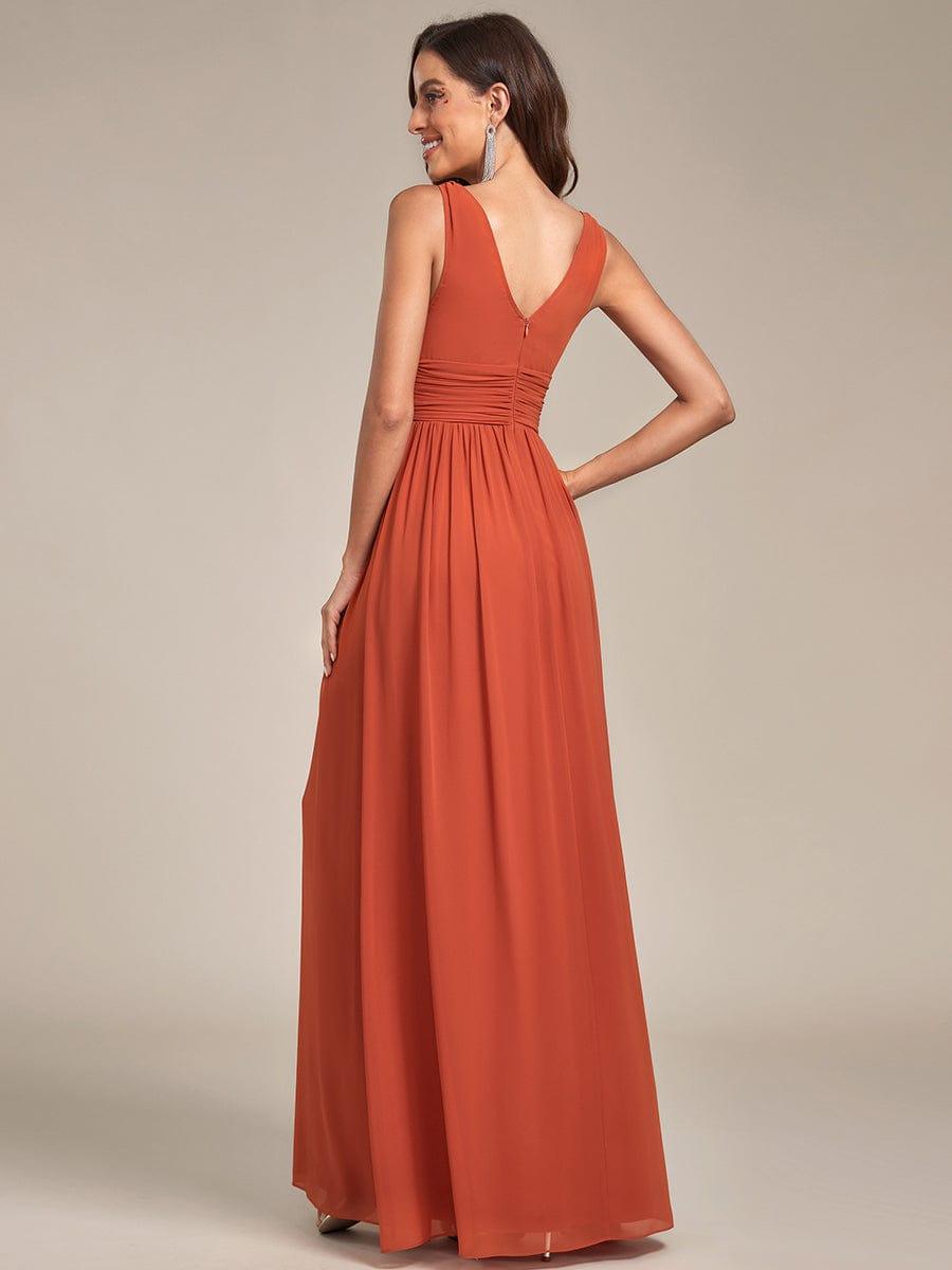 Burnt Orange Bridesmaid Dresses #style_EP09016BO