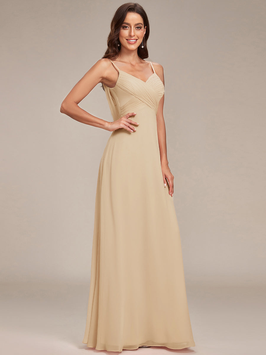 Robe de demoiselle d'honneur drapée au dos avec décolleté en cœur #Couleur_Charbon