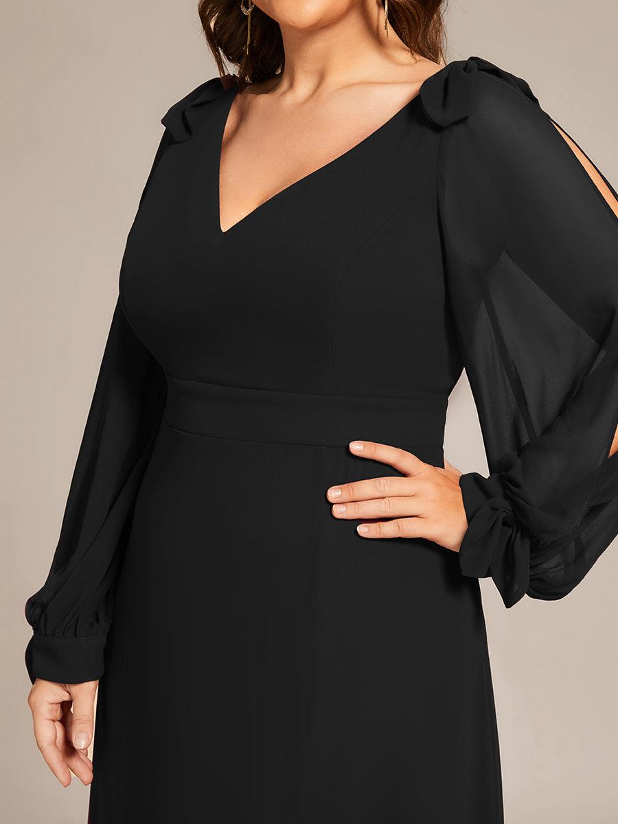 Robe de soirée noire pour fête d'automne et d'hiver 2024 #Style_ES80116BK