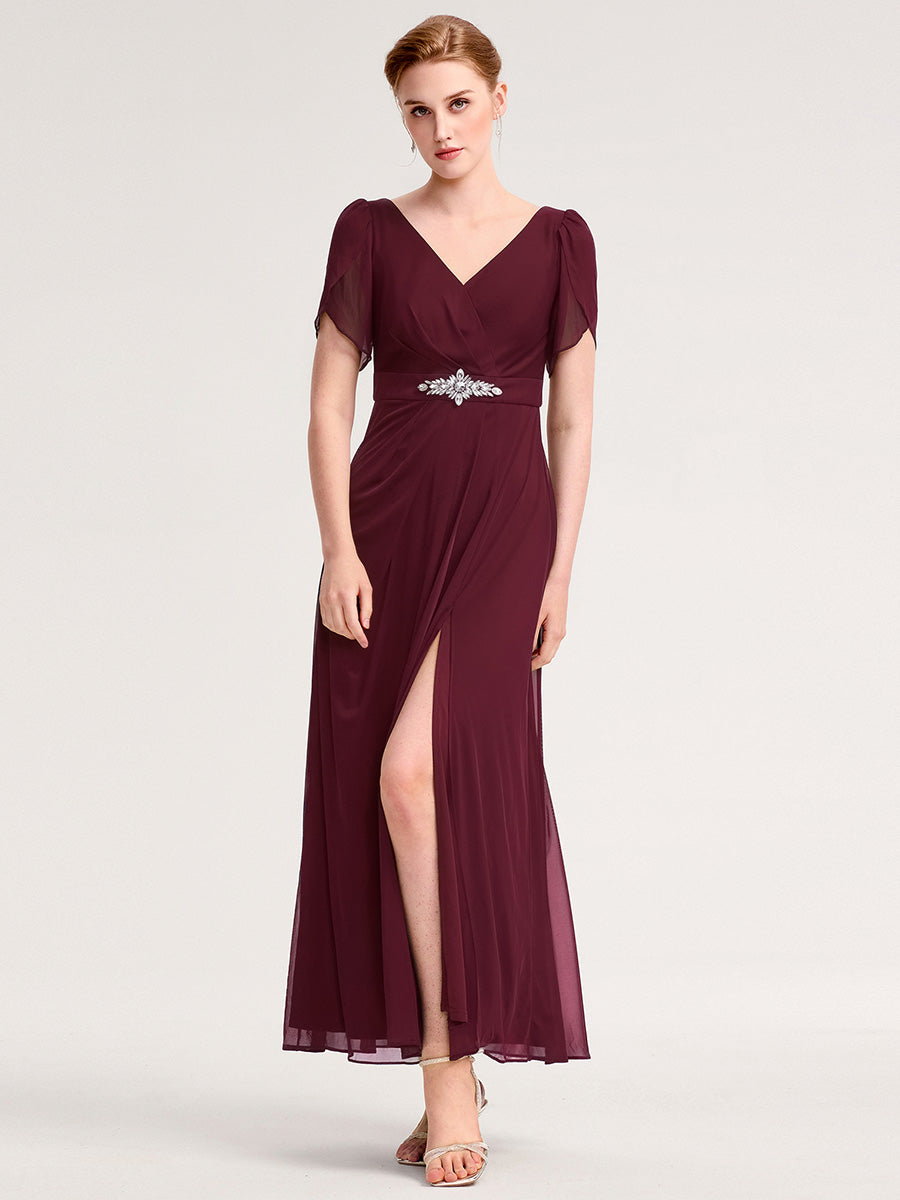 Meilleurs choix de robes de demoiselle d'honneur en satin #Couleur_Bordeaux