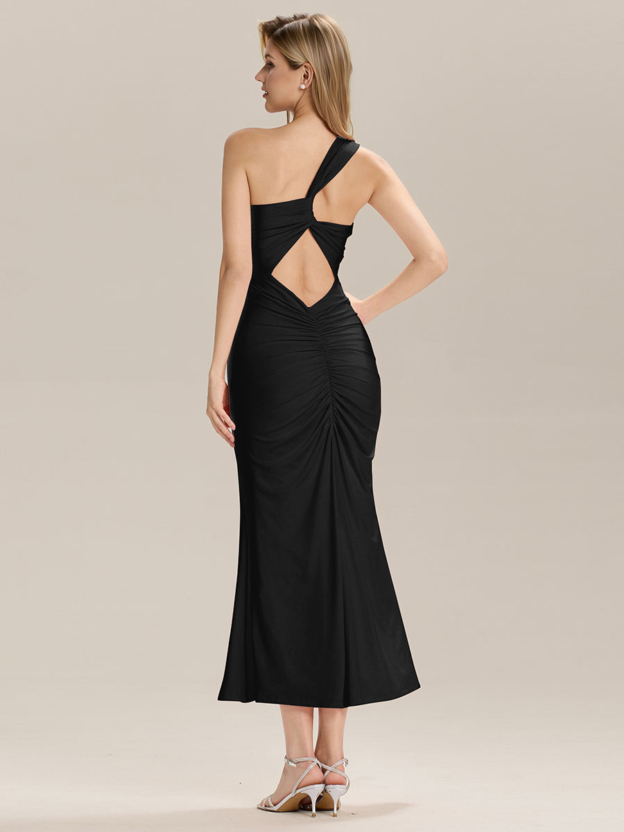 Robe de mariée dos nu fendue sur le côté  #Couleur_Noir