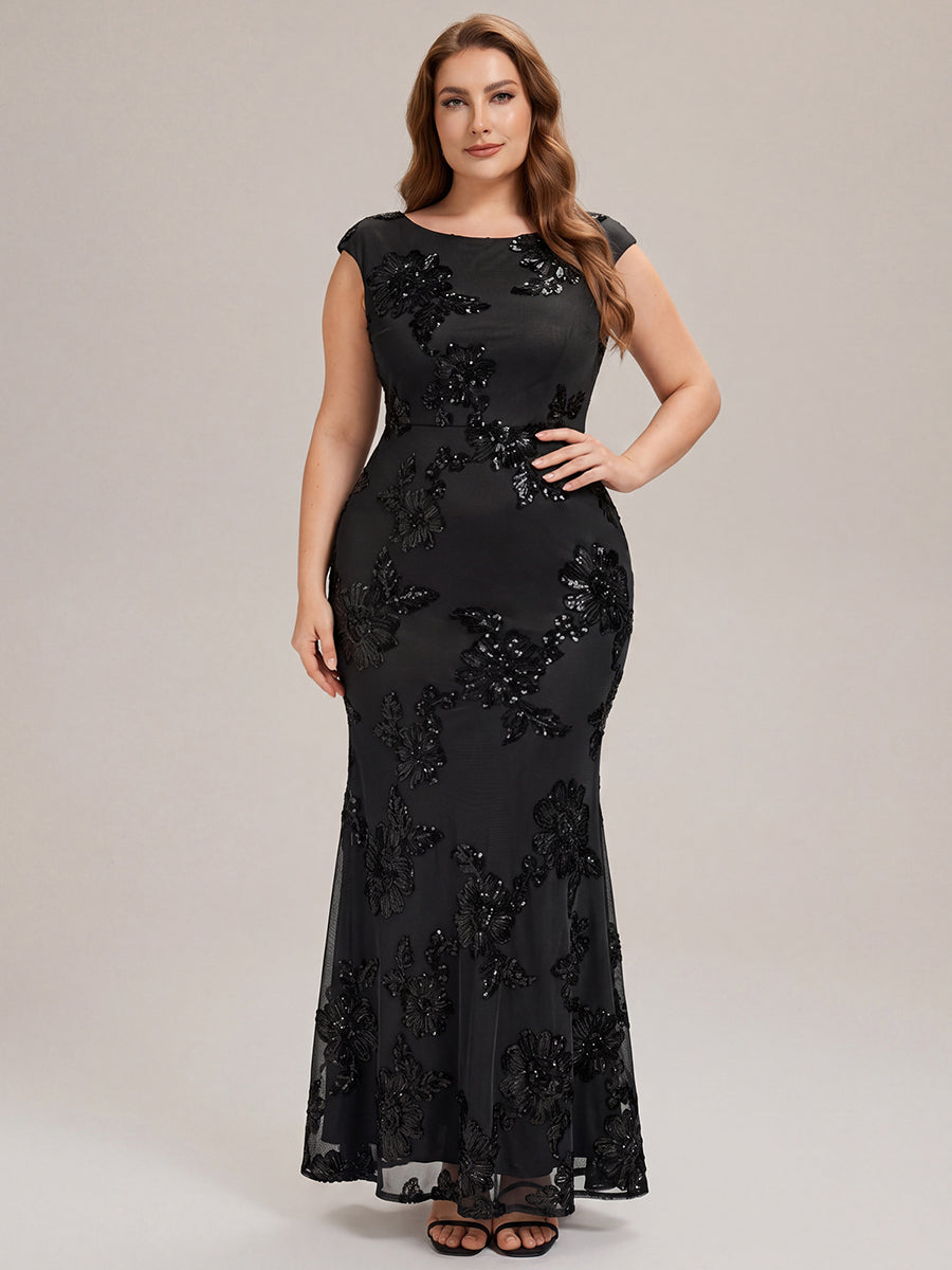 Robe Midi Sirène Sans Manches à Épaule Unique en Tissu à Faible Élasthanne Robe de Soirée Chic #Couleur_Noir