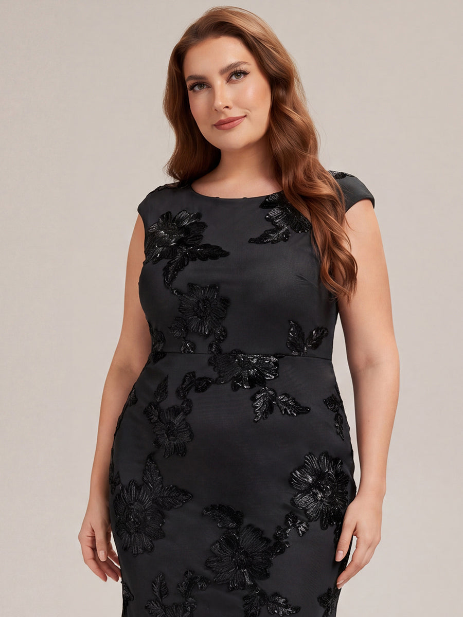 Robe Midi Sirène Sans Manches à Épaule Unique en Tissu à Faible Élasthanne Robe de Soirée Chic #Couleur_Noir