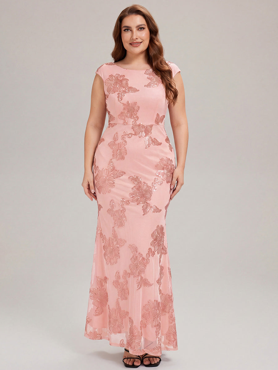 Robe Midi Sirène Sans Manches à Épaule Unique en Tissu à Faible Élasthanne Robe de Soirée Chic #Couleur_Rose