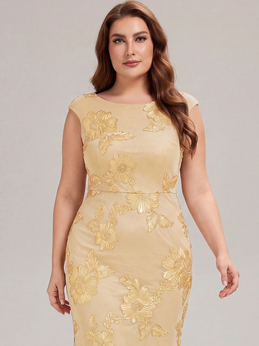 Robe Midi Sirène Sans Manches à Épaule Unique en Tissu à Faible Élasthanne Robe de Soirée Chic #Couleur_Jaune