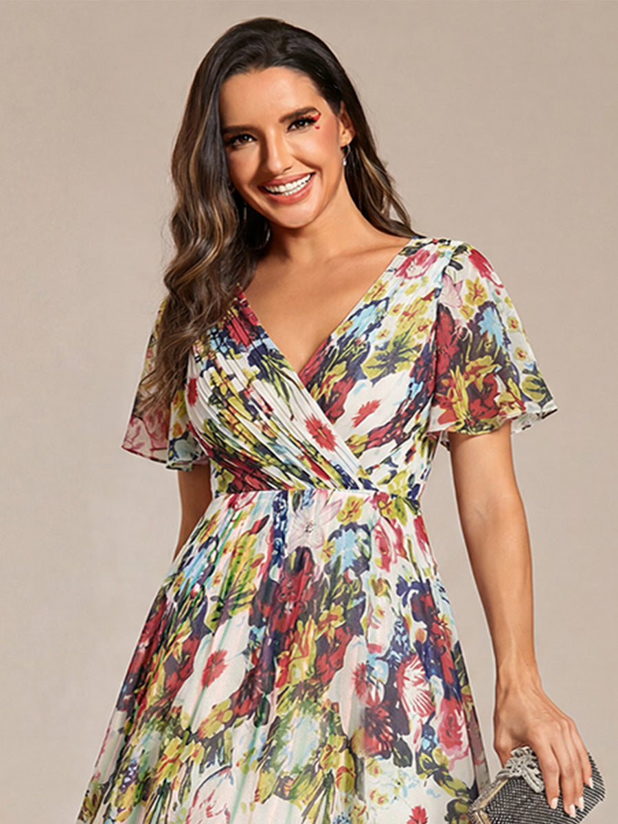 Robes de demoiselle d'honneur dos nu avec nœuds #Couleur_Creme Imprime