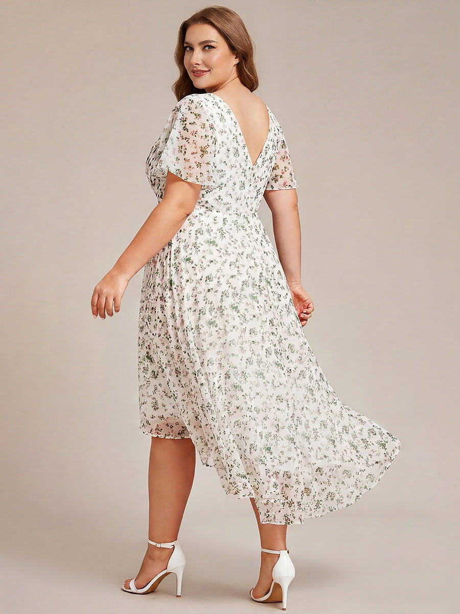 Robes de demoiselle d'honneur dos nu avec nœuds #Couleur_Blanc Vert