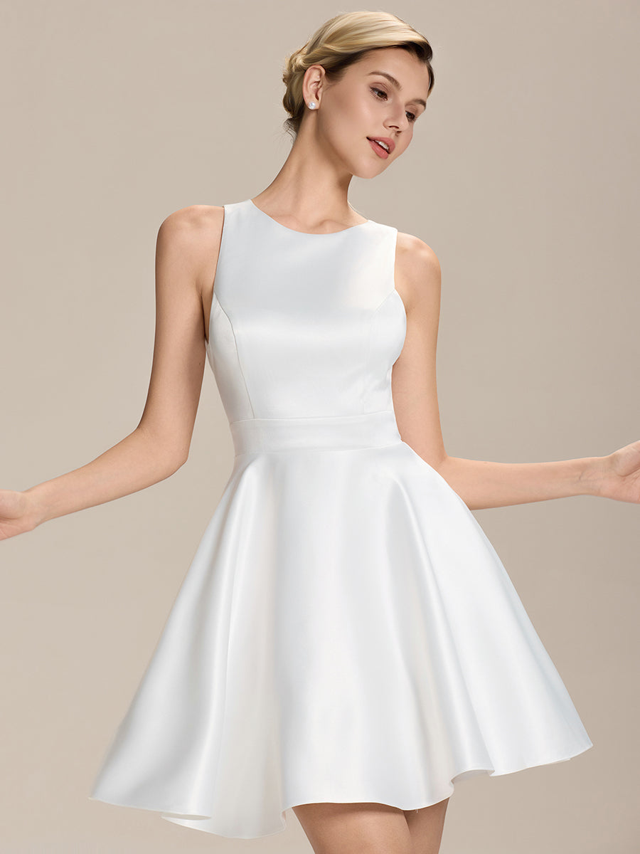 Meilleurs choix de robes de demoiselle d'honneur en satin #Couleur_Blanc