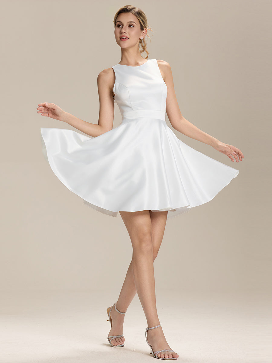 Meilleurs choix de robes de demoiselle d'honneur en satin #Couleur_Blanc