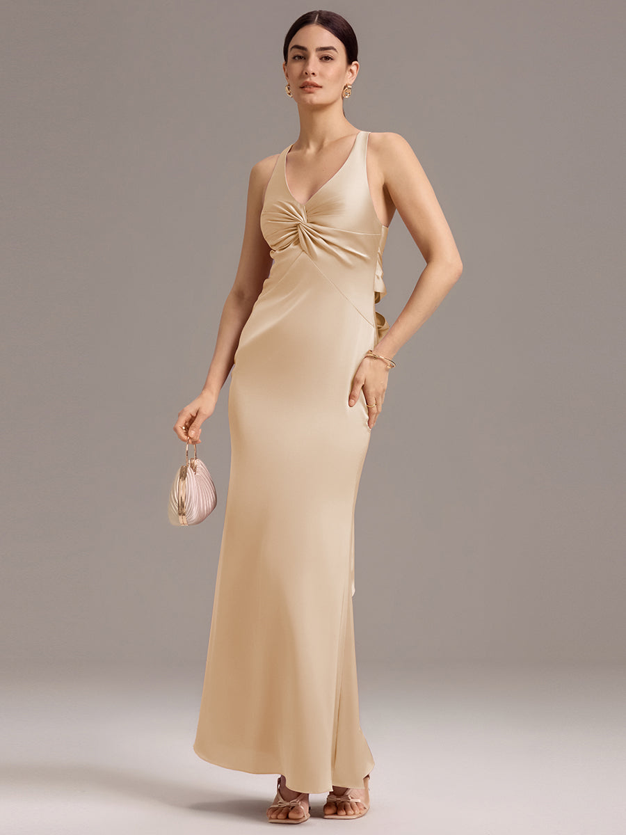 Meilleurs choix de robes de demoiselle d'honneur en satin #Style_MS02422CH