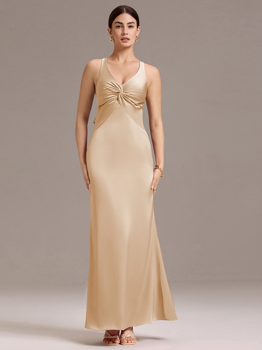 Meilleurs choix de robes de demoiselle d'honneur en satin #Style_MS02422CH