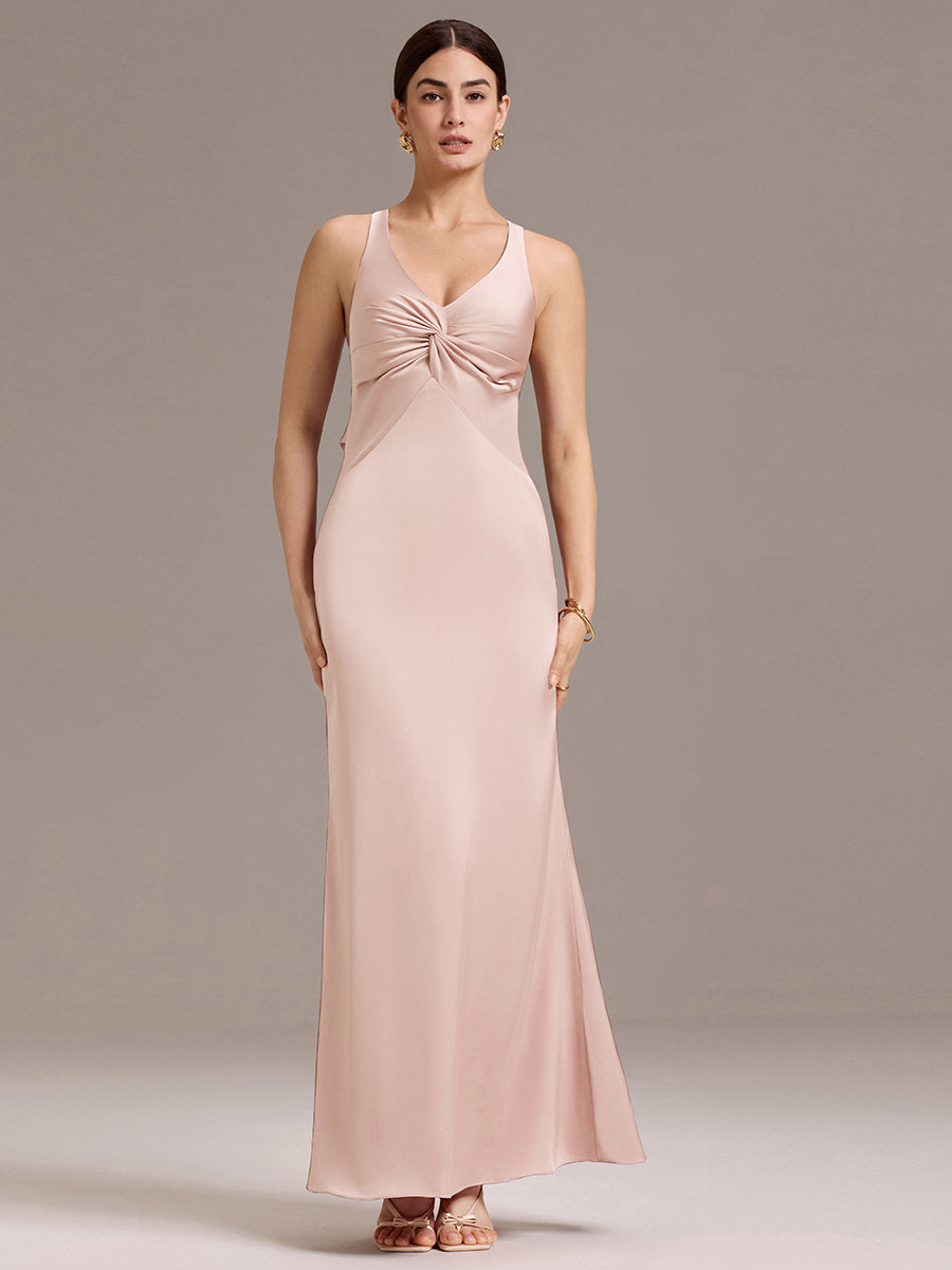 Meilleurs choix de robes de demoiselle d'honneur en satin #Style_MS02422PK