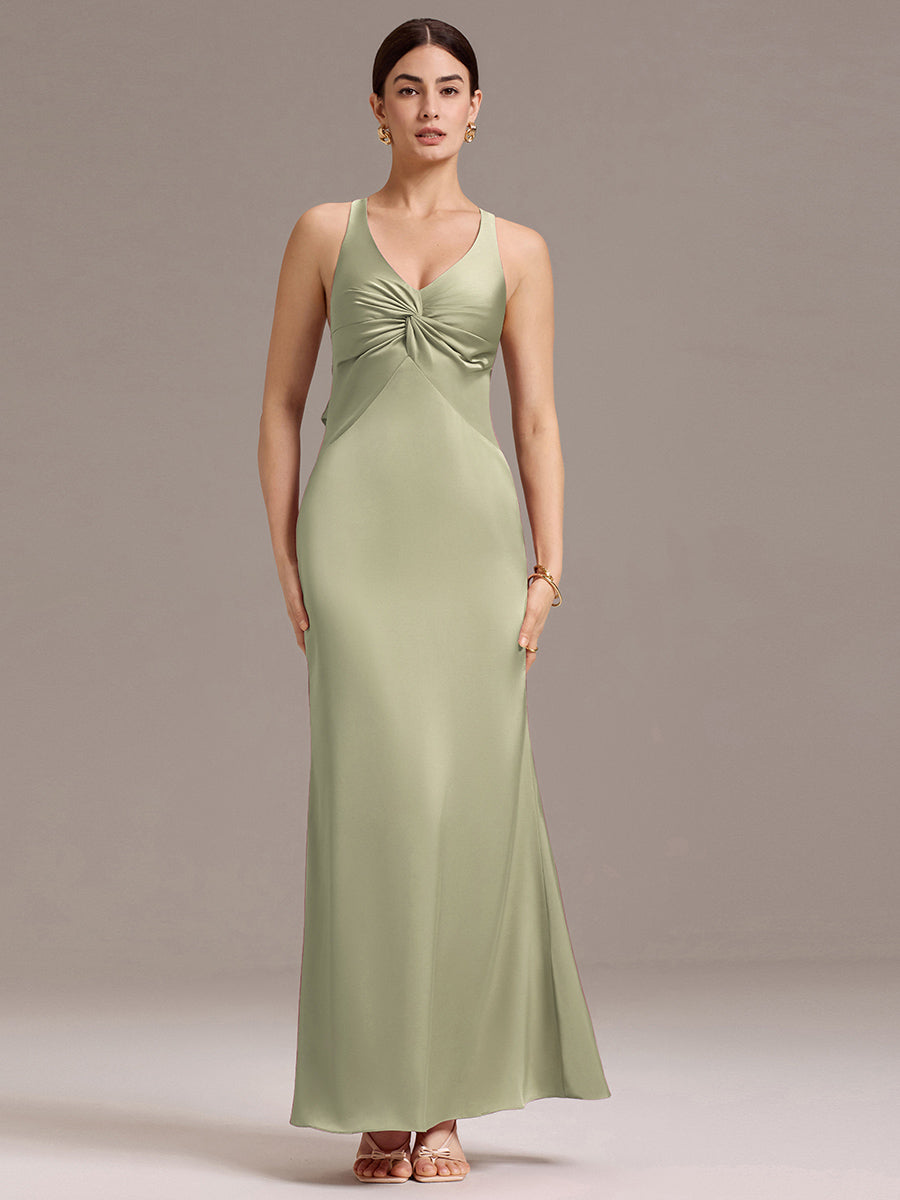 Meilleurs choix de robes de demoiselle d'honneur en satin #Style_MS02422SG