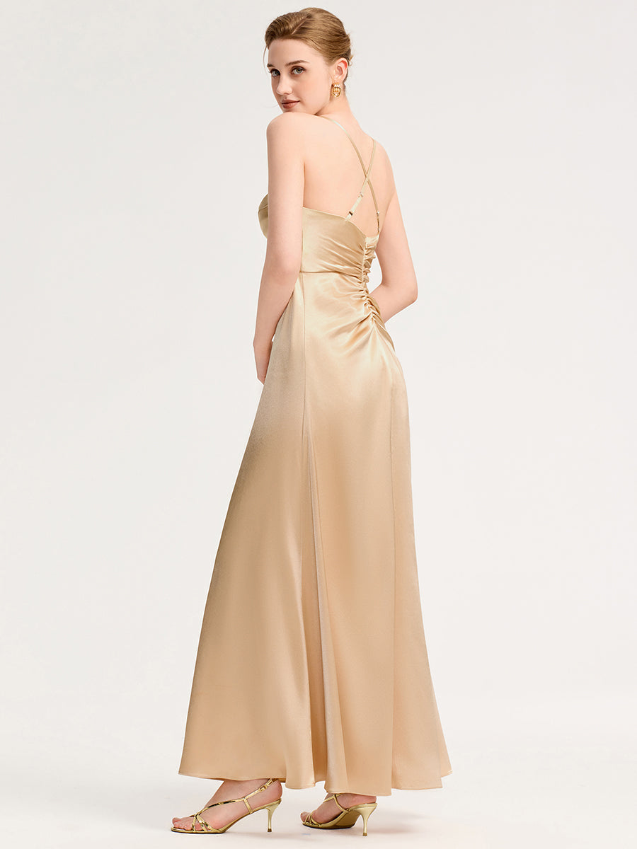 Meilleurs choix de robes de demoiselle d'honneur en satin #Style_MS02439CH