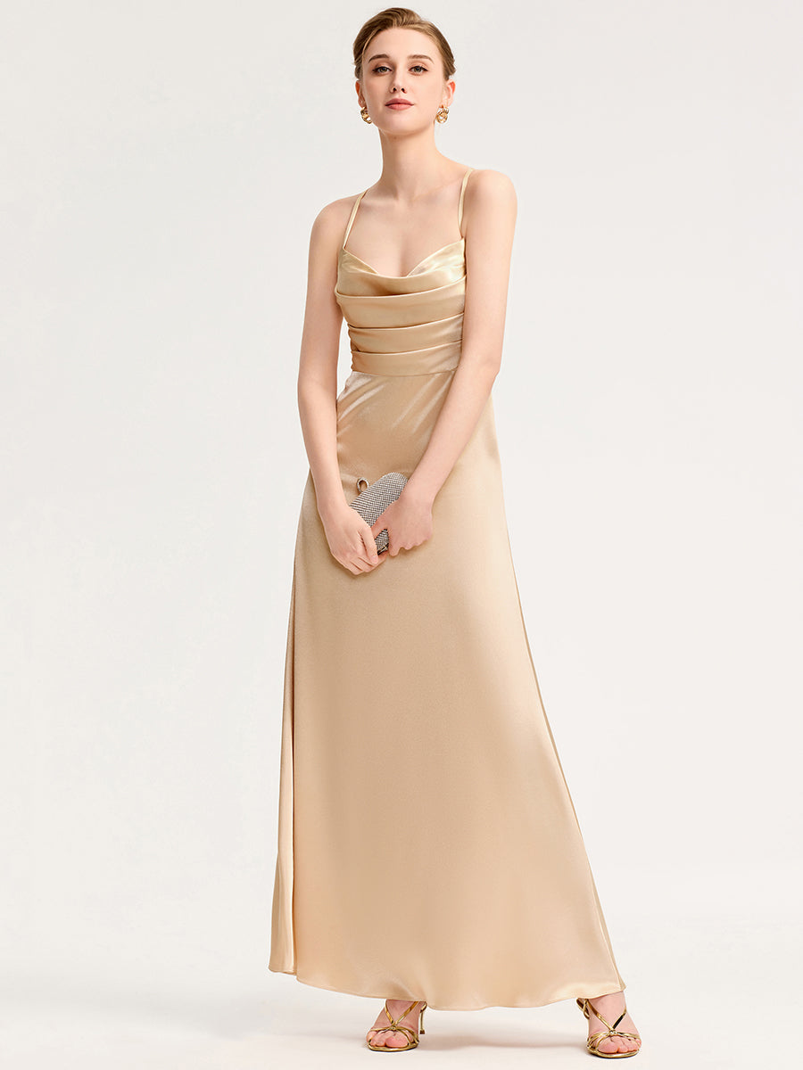 Meilleurs choix de robes de demoiselle d'honneur en satin #Style_MS02439CH