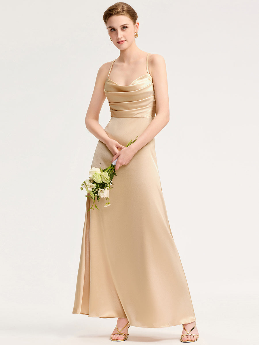 Meilleurs choix de robes de demoiselle d'honneur en satin #Style_MS02439CH