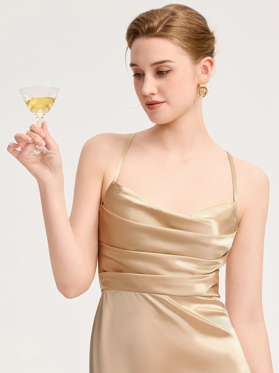 Meilleurs choix de robes de demoiselle d'honneur en satin #Style_MS02439CH