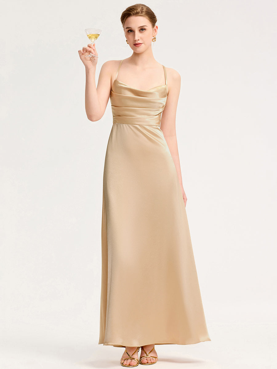 Meilleurs choix de robes de demoiselle d'honneur en satin #Style_MS02439CH