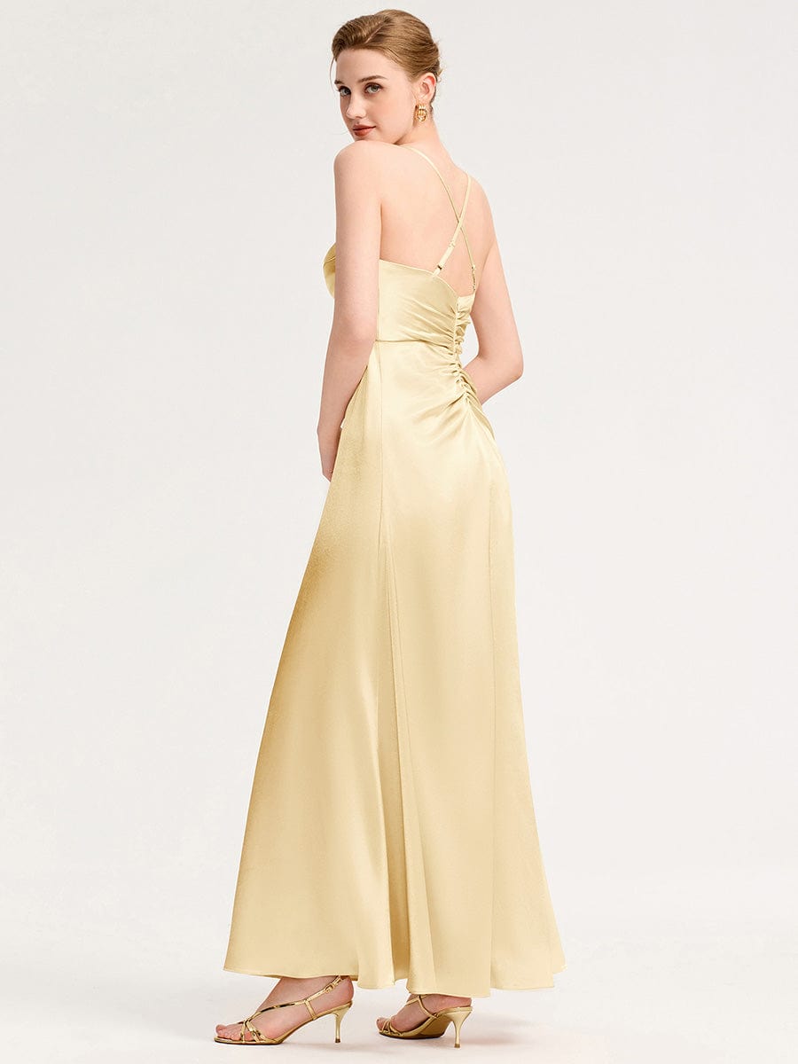 Meilleurs choix de robes de demoiselle d'honneur en satin #Style_MS02439YL