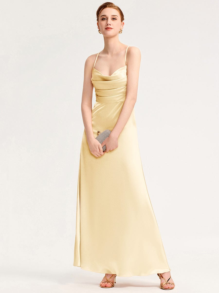 Meilleurs choix de robes de demoiselle d'honneur en satin #Style_MS02439YL