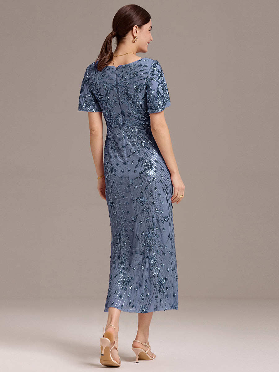 Meilleurs choix de robes de demoiselle d'honneur en satin #Couleur_Marine Fume