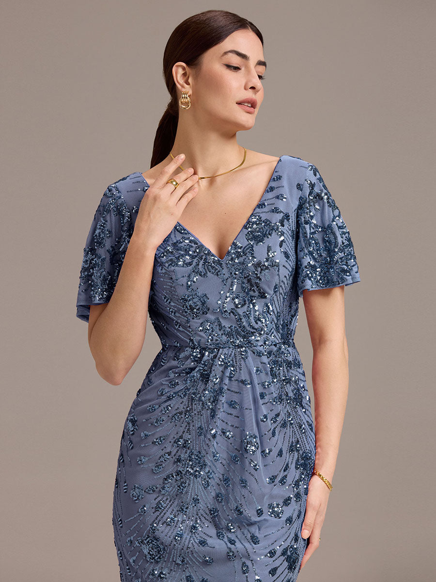 Meilleurs choix de robes de demoiselle d'honneur en satin #Couleur_Marine Fume