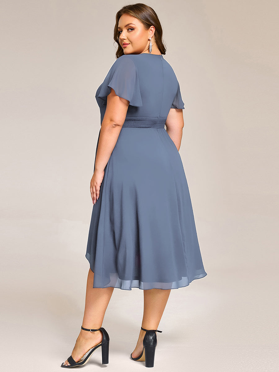 Meilleurs choix de robes de demoiselle d'honneur en satin #Couleur_Marine Fume