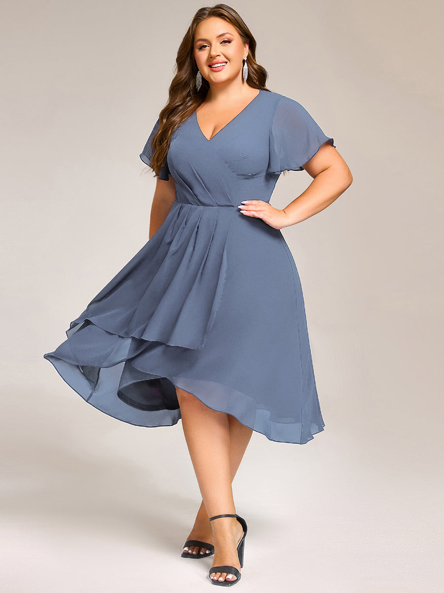 Meilleurs choix de robes de demoiselle d'honneur en satin #Couleur_Marine Fume
