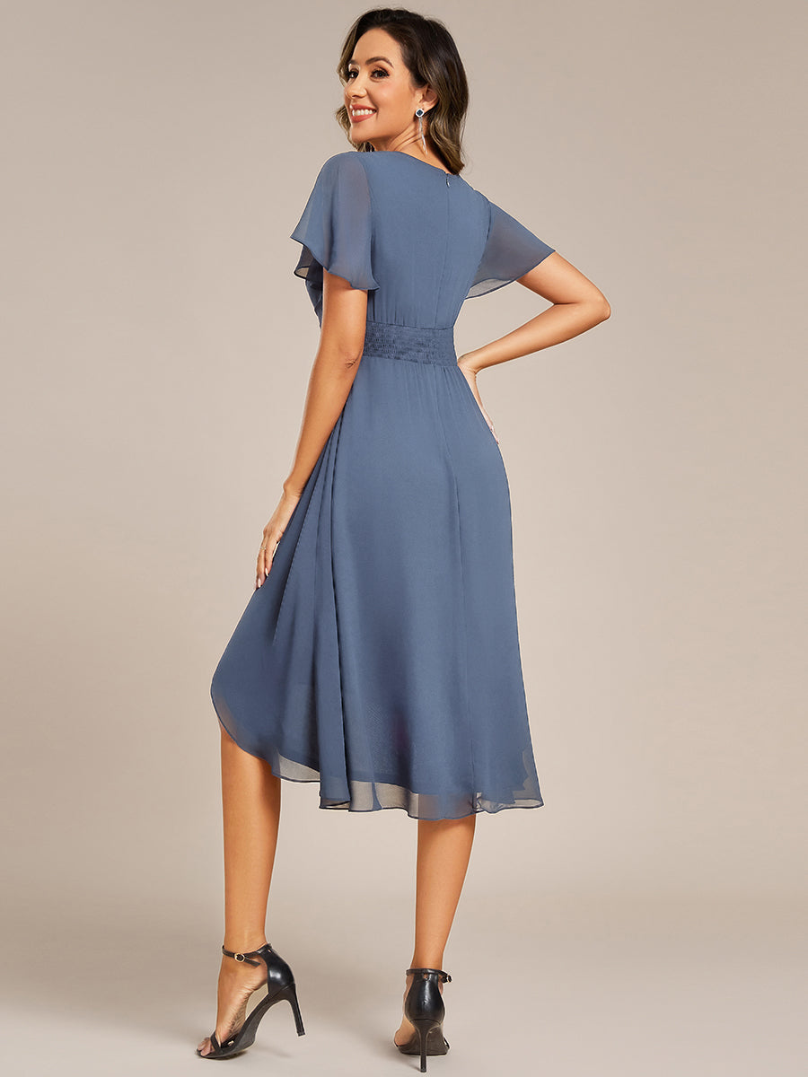 Meilleurs choix de robes de demoiselle d'honneur en satin #Couleur_Marine Fume