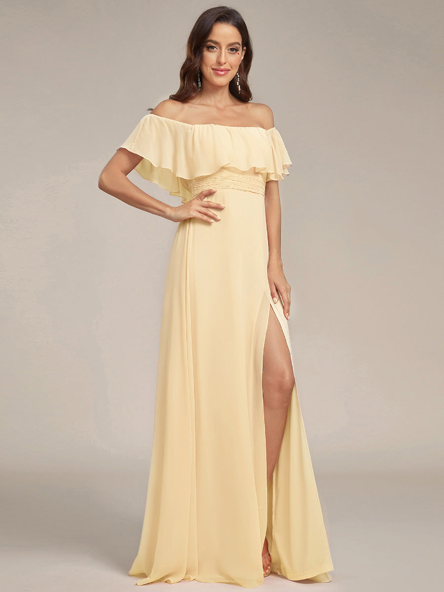 Meilleurs choix de robes de demoiselle d'honneur en satin #Couleur_Jaune