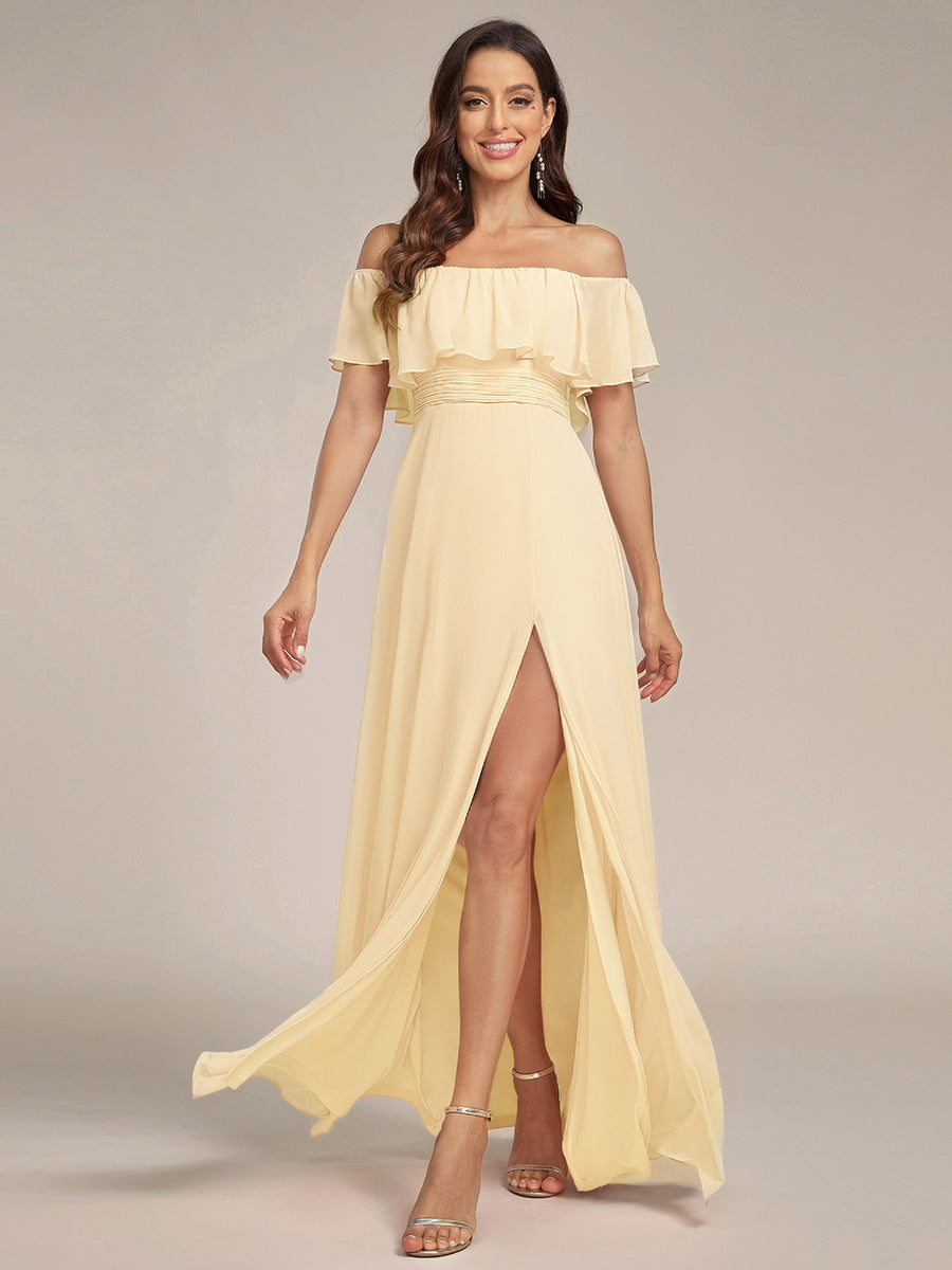 Meilleurs choix de robes de demoiselle d'honneur en satin #Couleur_Jaune