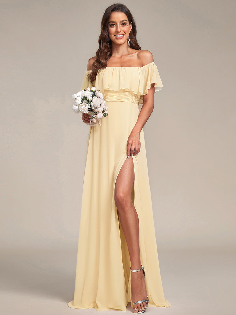 Meilleurs choix de robes de demoiselle d'honneur en satin #Couleur_Jaune