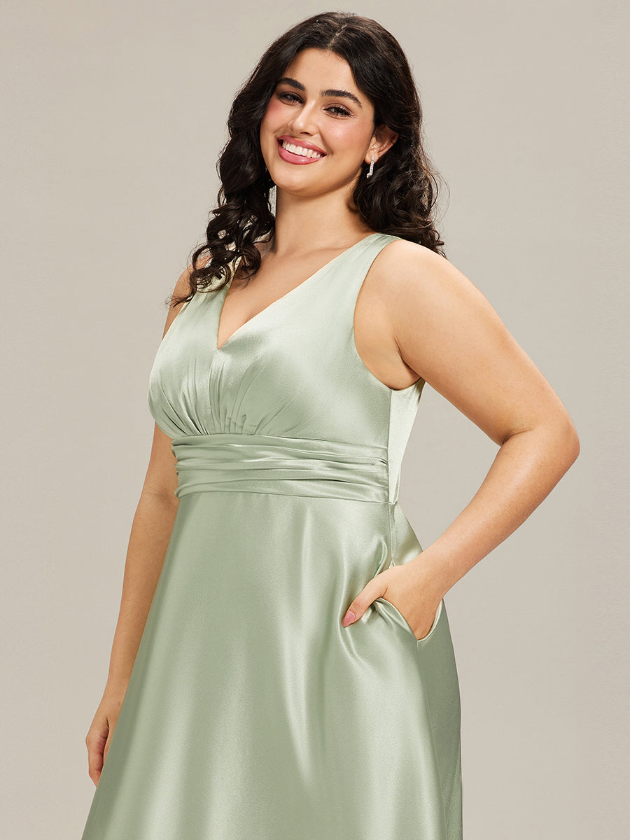 Sage Green Bridesmaid Dresses #style_ES02326MG