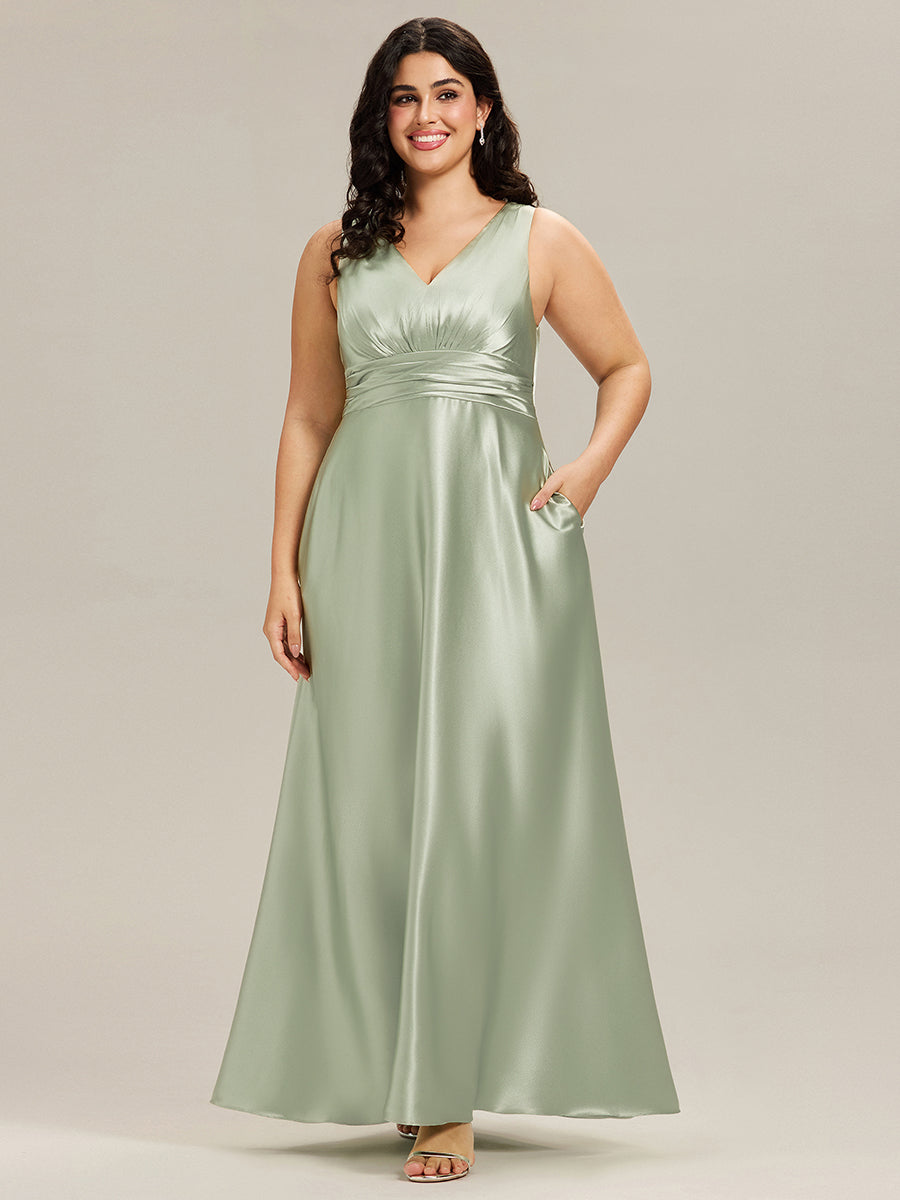 Sage Green Bridesmaid Dresses #style_ES02326MG