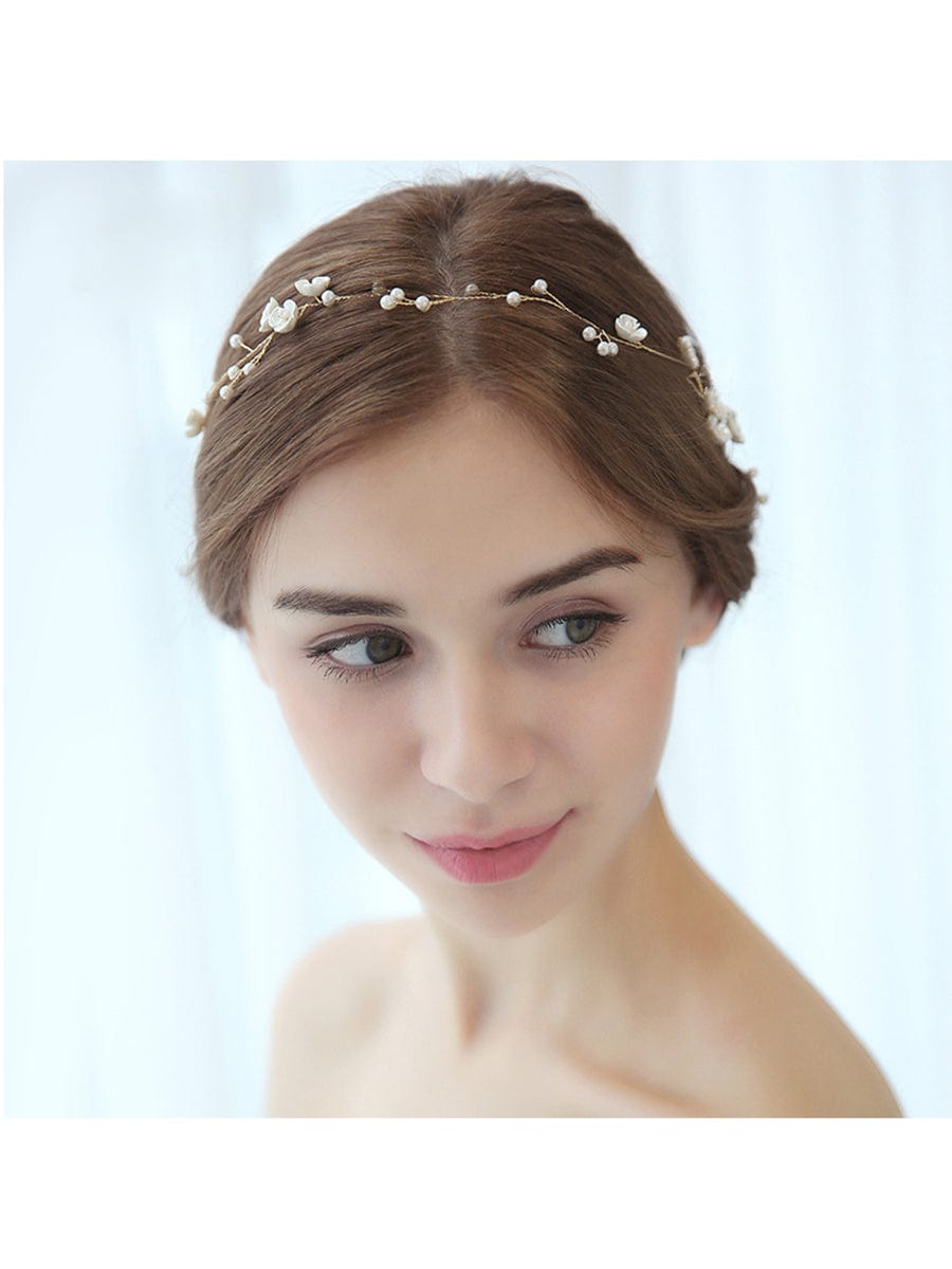 Accessoire cheveux d'un mètre Long tissage de perles fait à la main #Couleur_Or Accessoire cheveux d'un mètre Long tissage de perles fait à la main
