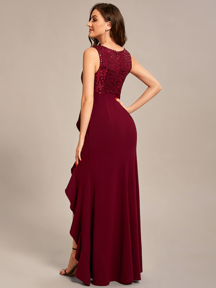 Taille personnalisée Robe Mère fendue avec tombola et veste #Couleur_Bordeaux Taille personnalisée Robe Mère fendue avec tombola et veste