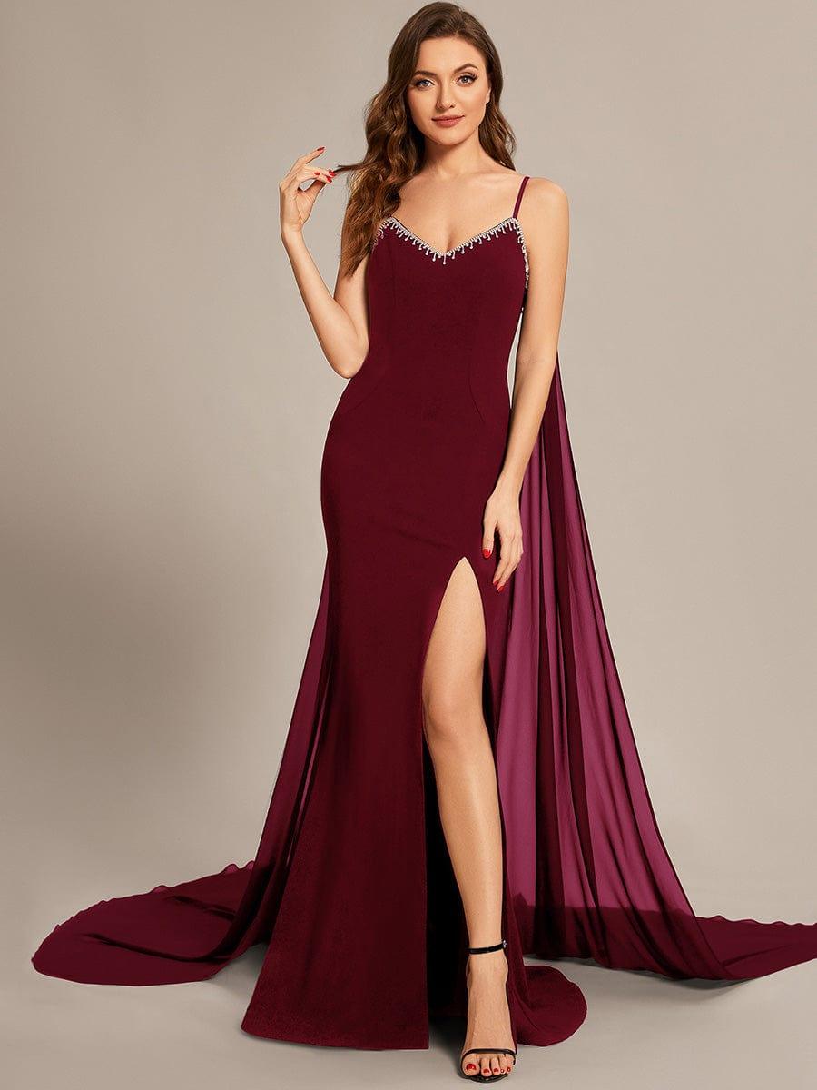 Taille personnalisée Robes de bal en mousseline Bretelles fines Sequin #Couleur_Noir Taille personnalisée Robes de bal en mousseline Bretelles fines Sequin