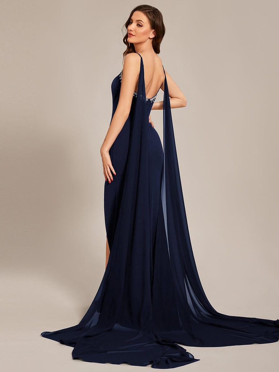 Taille personnalisée Robes de bal en mousseline Bretelles fines Sequin #Couleur_Noir Taille personnalisée Robes de bal en mousseline Bretelles fines Sequin