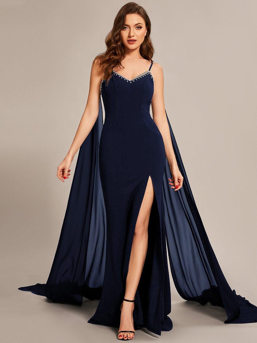 Taille personnalisée Robes de bal en mousseline Bretelles fines Sequin #Couleur_Noir Taille personnalisée Robes de bal en mousseline Bretelles fines Sequin