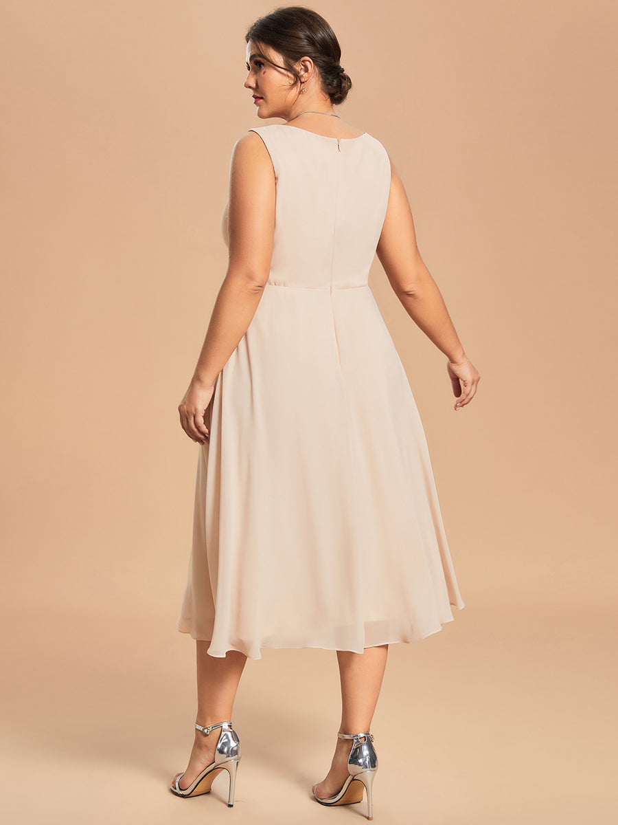 Taille personnalisée Robe Mère De La Mariée charmante deux pièces A-ligne Manches longues #Couleur_Blush Taille personnalisée Robe Mère De La Mariée charmante deux pièces A-ligne Manches longues
