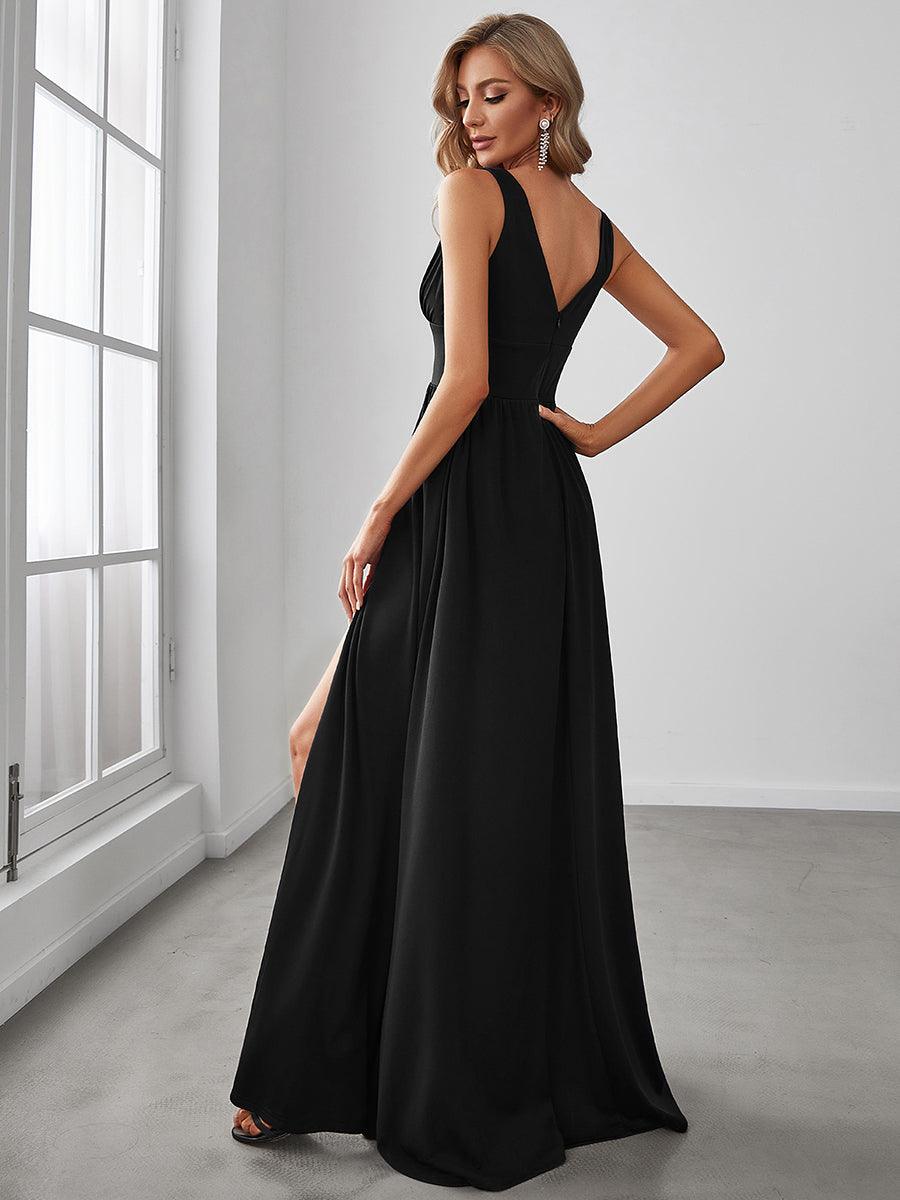 Taille personnalisée Robe de soirée longue au sol à taille haute #Couleur_Bordeaux Taille personnalisée Robe de soirée longue au sol à taille haute