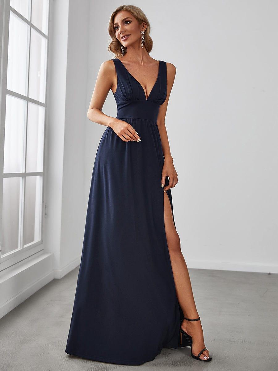 Taille personnalisée Robe de soirée longue au sol à taille haute #Couleur_Bordeaux Taille personnalisée Robe de soirée longue au sol à taille haute