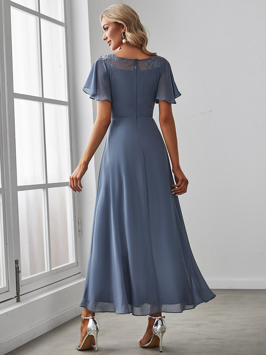 Taille personnalisée Robe de Loisirs Mi-Longue Trapèze à Col Bateau avec Taille Haute #Couleur_Rose Taille personnalisée Robe de soirée Mi-Longue Trapèze à Col avec Taille Haute
