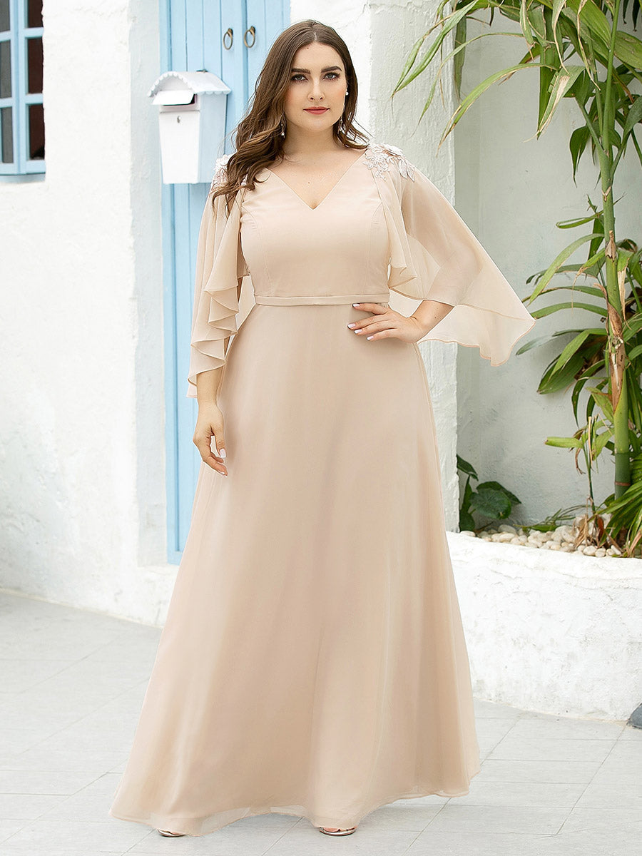 Taille personnalisée Robe de Demoiselle d'Honneur élégante en Mousseline #Couleur_Bordeaux Taille personnalisée Robe de Demoiselle d'Honneur élégante en Mousseline