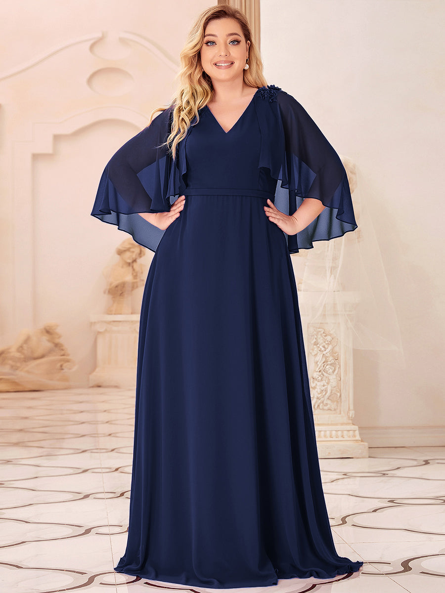 Taille personnalisée Robe de Demoiselle d'Honneur élégante en Mousseline #Couleur_Bordeaux Taille personnalisée Robe de Demoiselle d'Honneur élégante en Mousseline