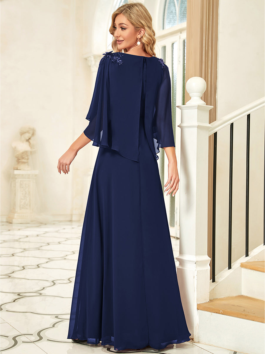 Taille personnalisée Robe de Demoiselle d'Honneur élégante en Mousseline #Couleur_Bordeaux Taille personnalisée Robe de Demoiselle d'Honneur élégante en Mousseline