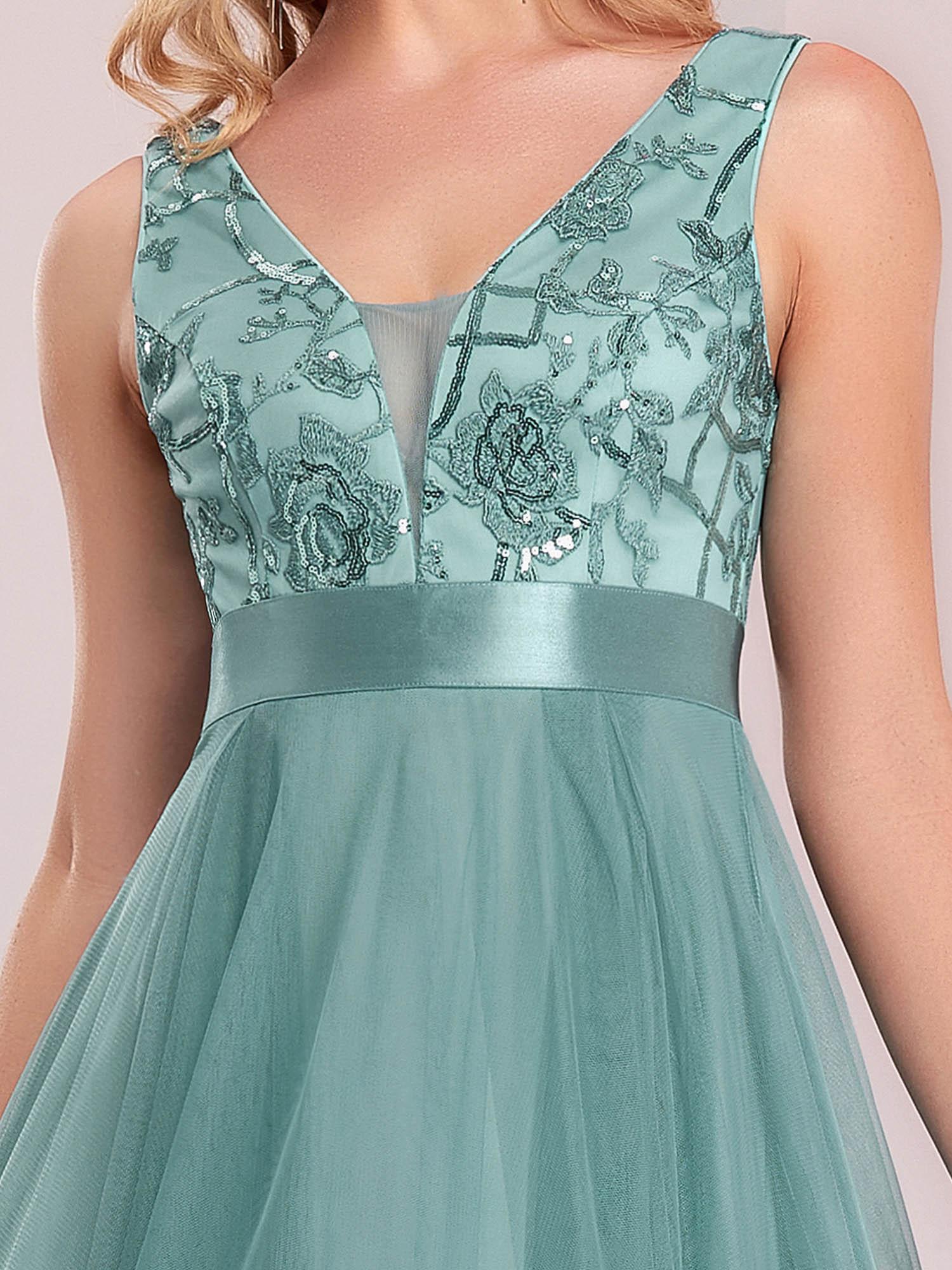 Taille personnalisée Robes de bal Tulle Paillettes High Low Asymétrique #Couleur_Bleu Marine Taille personnalisée Robes de bal Tulle Paillettes High Low Asymétrique