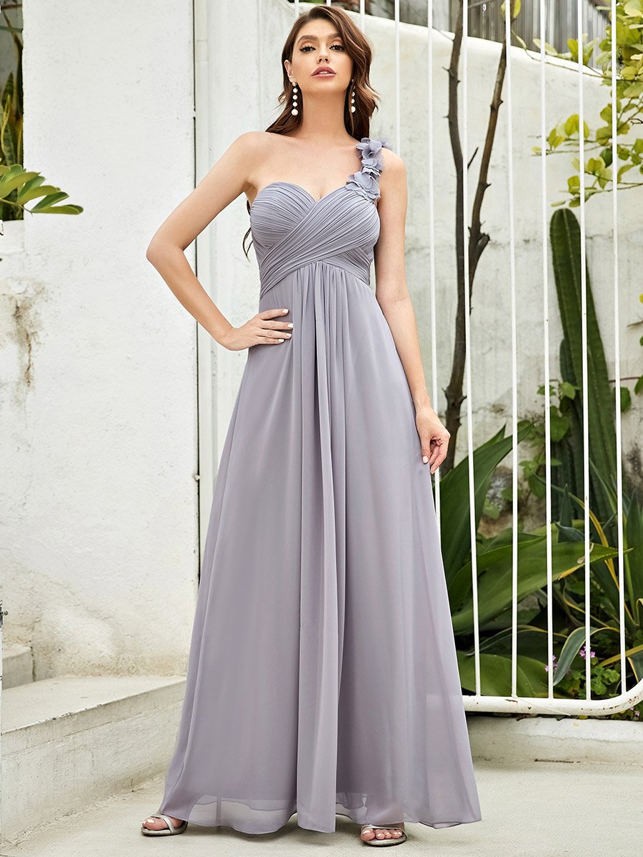 Taille personnalisée Robes de Demoiselle d'Honneur à Une épaule pour Femmes #Couleur_Rose Taille personnalisée Robes de Demoiselle d'Honneur à Une épaule pour Femmes